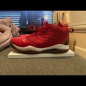Red Jordan sneakers